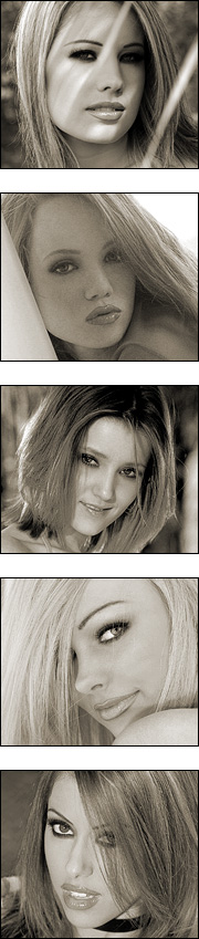 Selection of actresses and models